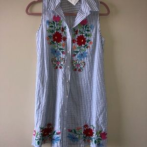 Special Person Linen Tunic Dress